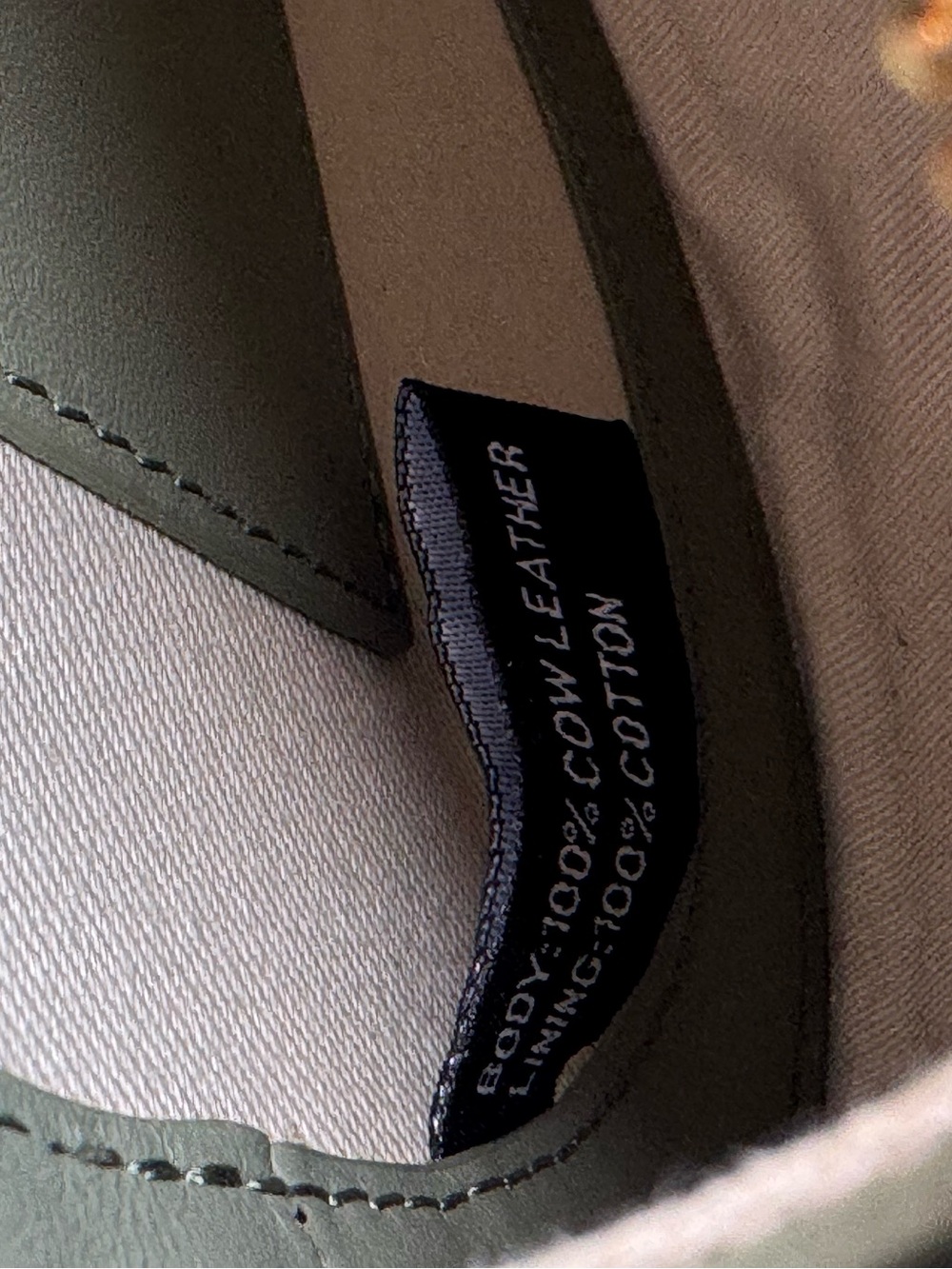 Neely and Chloe Canteen Bag Army Green Leather EUC - Picture 10 of 11